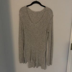 Grey v neck sweater